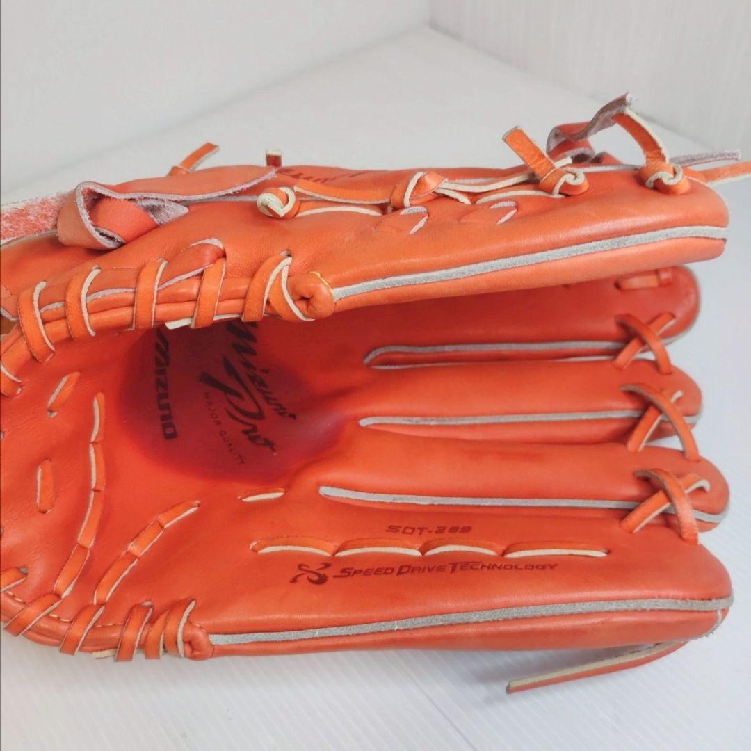 美品！ミズノプロ 硬式野球グローブ（オレンジ）