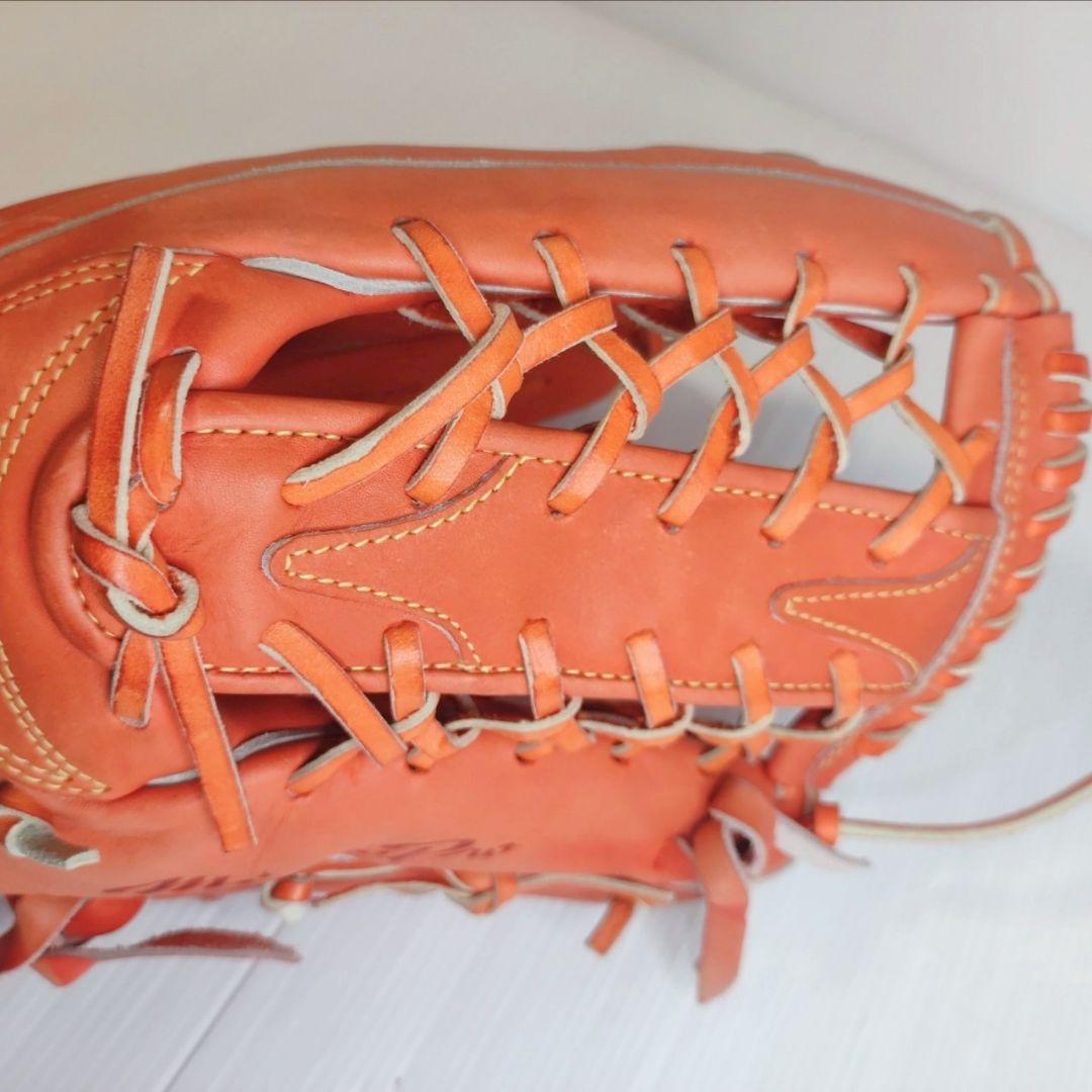 美品！ミズノプロ 硬式野球グローブ（オレンジ）