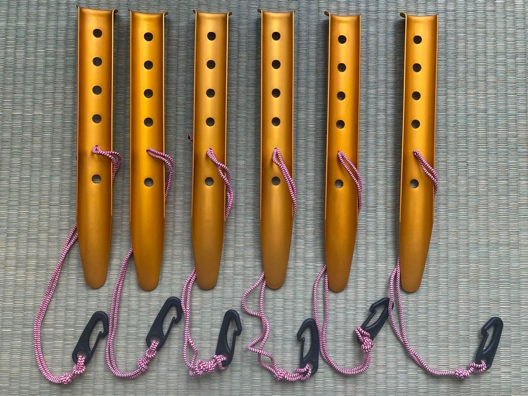 【未使用】Hilleberg ヒルバーグ　スノー&サンドペグ(6本)