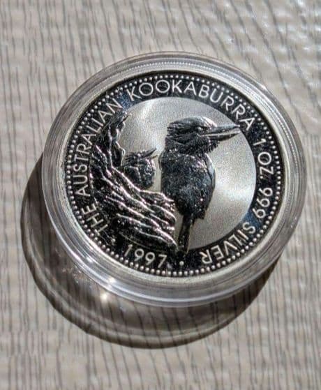 1997年 オーストラリア・ワライカワセミ 銀貨