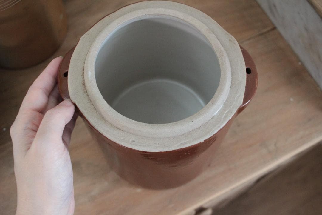 【B】フランスの素朴なジャーポット/保存容器