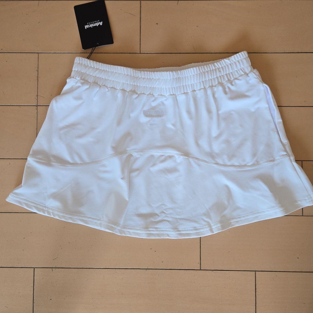 ★お買得★Admiral テニススコートセット ホワイト・ピンク　Mサイズ