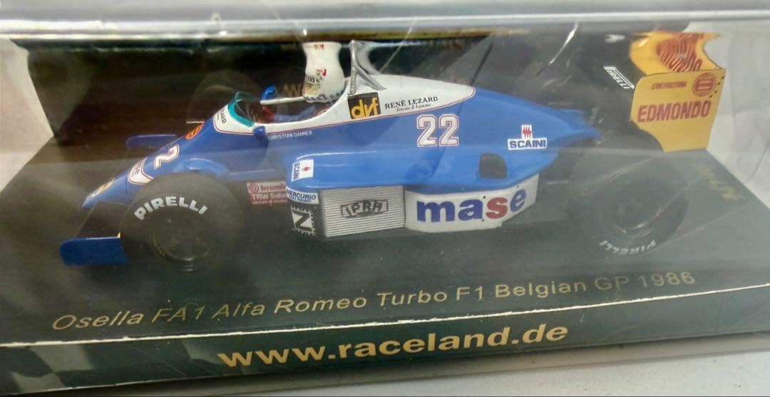 【400台限定】スパーク 1/43 オゼッラ FA1 アルファロメオ 1986