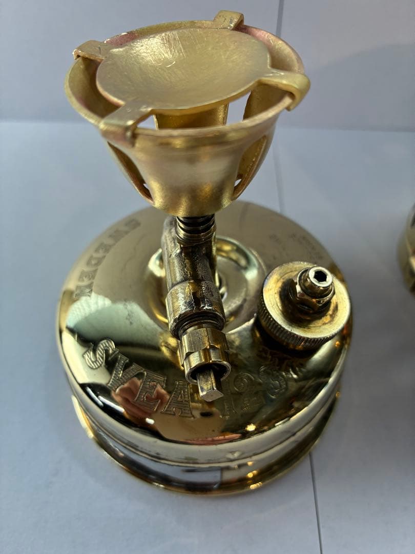 真鍮製シングルバーナーコンロ
