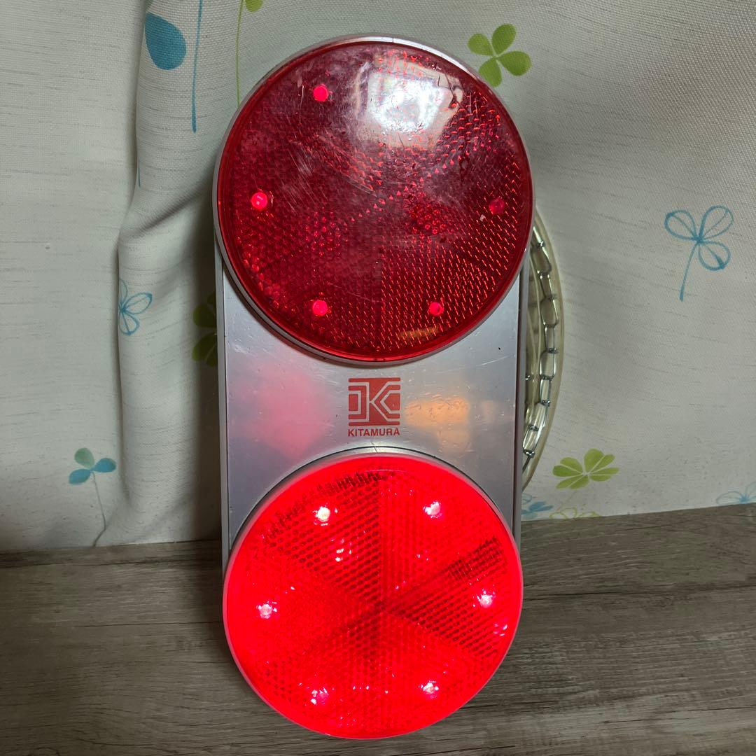 3F 【点灯確認済】キタムラ産業 LED注意灯 ラビットアイ 防犯 工事安全