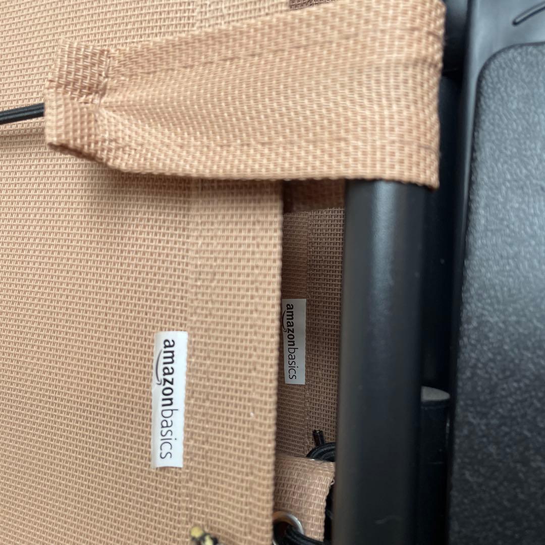 Amazonベーシック 折りたたみ ゼログラビティーチェア サイドテーブル付2脚