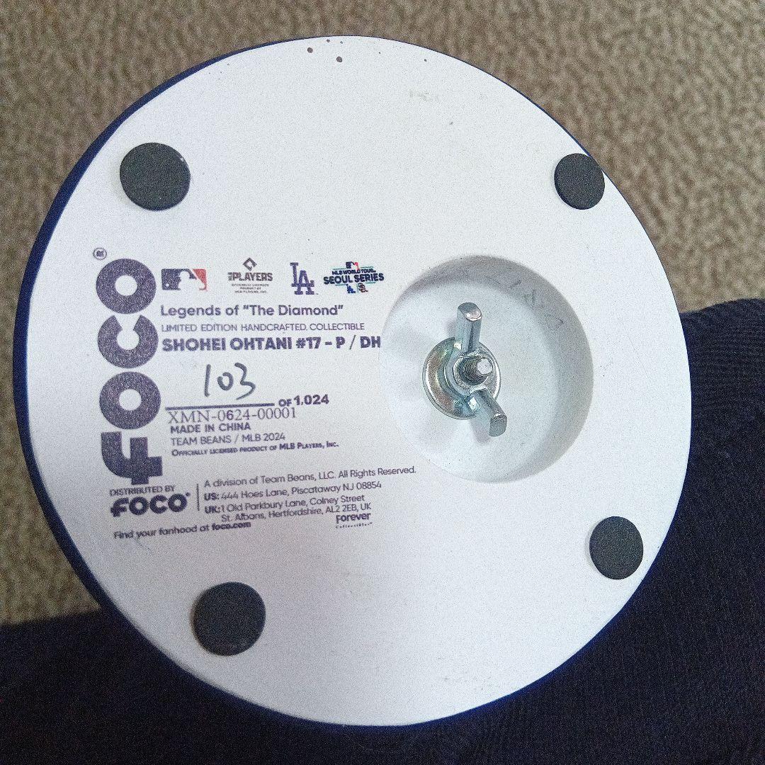 大谷翔平ドジャース初公式戦Seoul ビッグヘッドボブルヘッド 1024個限定