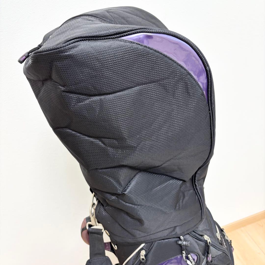 【美品】TOURSTAGE ツアーステージ キャディバッグ パープル ブラック