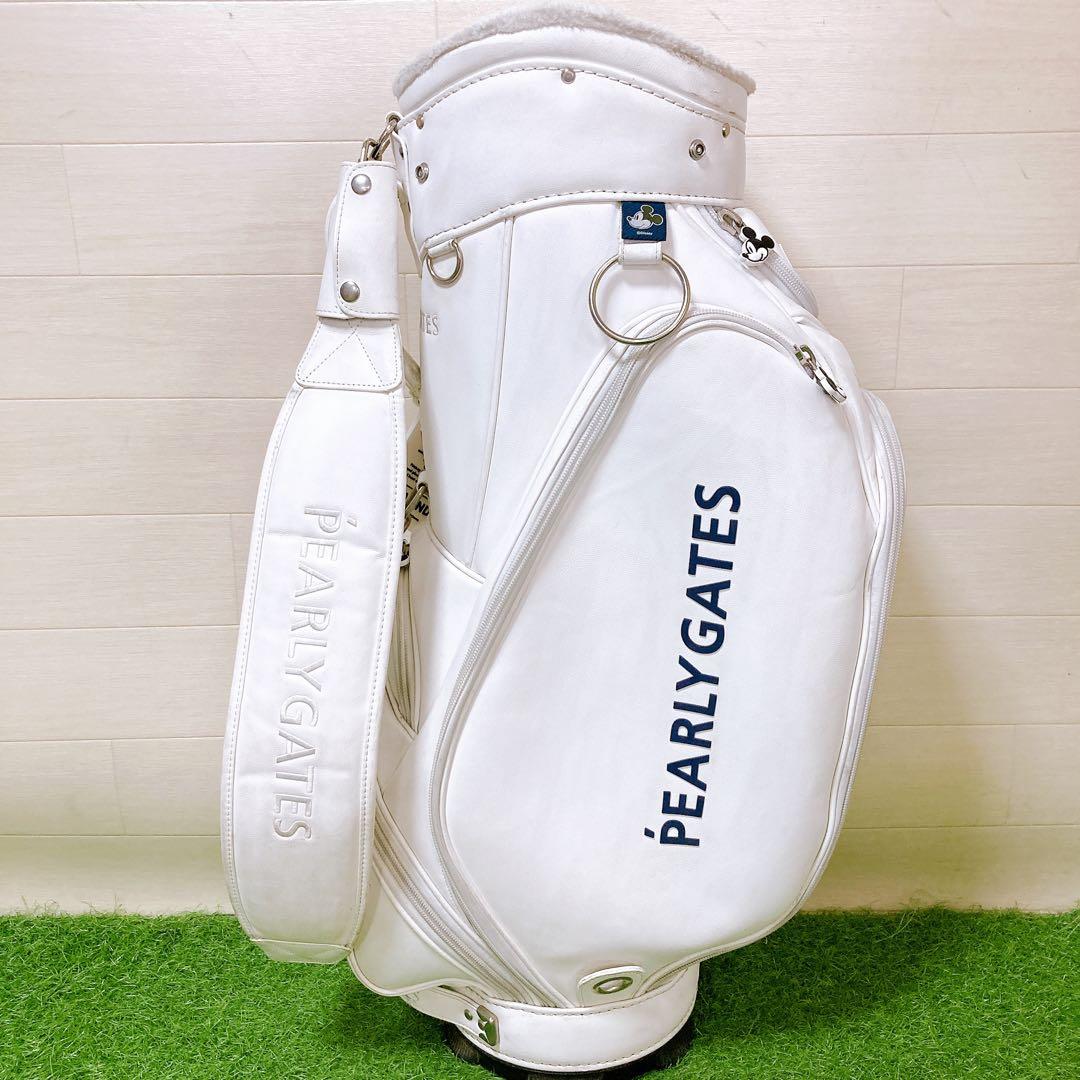 M【フードなし】パーリーゲイツディズニー　ミッキー　コラボ　キャディバッグ　希少