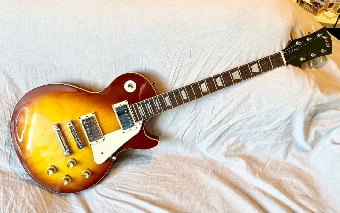 【上品な杢目】Greco 1975年製 レスポールJapan vintage