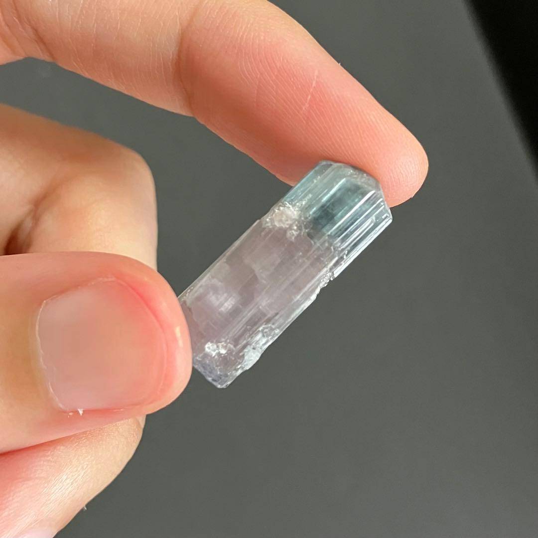 バイカラートルマリン　アフガニスタン　ブルーキャップ&ピンク　鉱物標本　原石