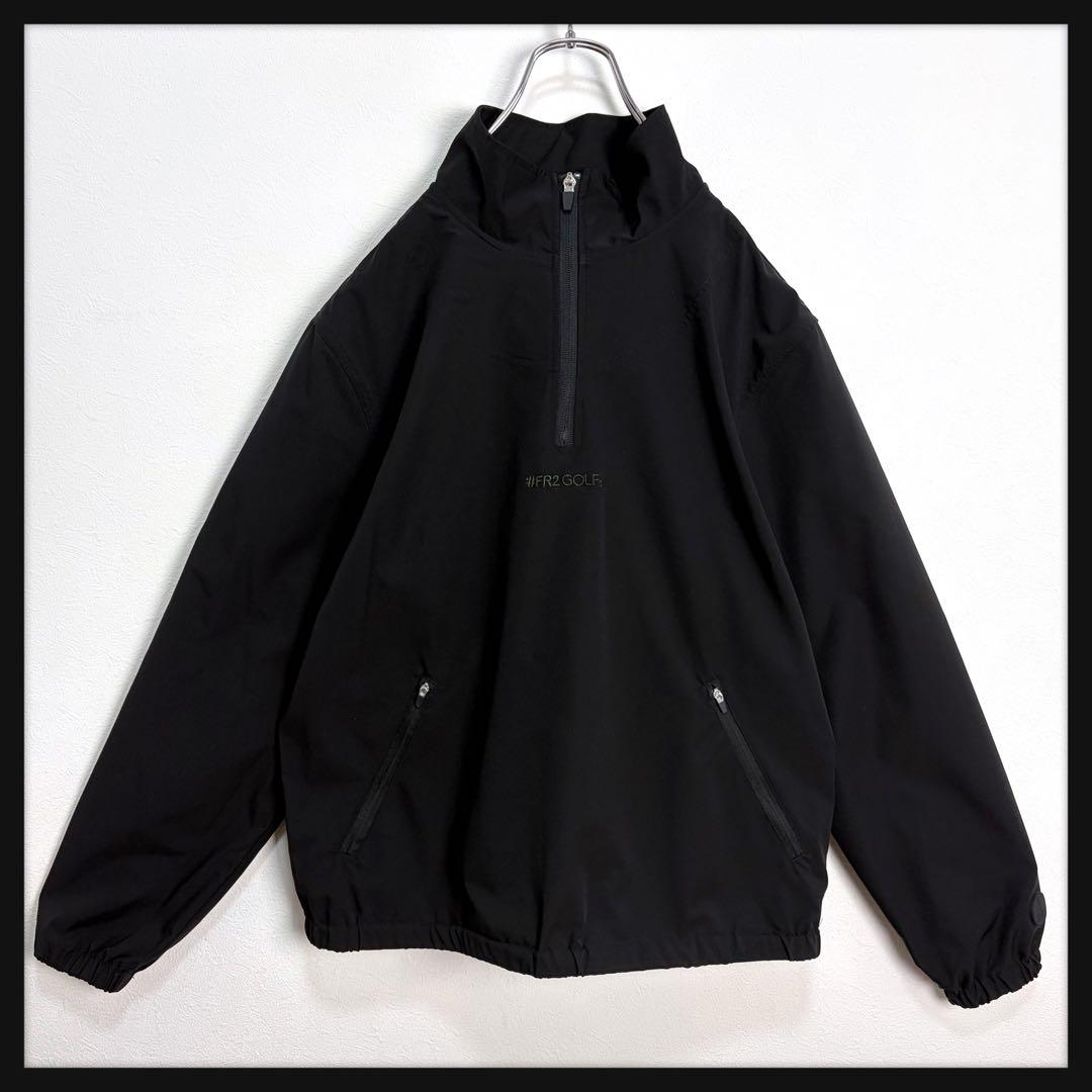 【新品同様】FR2 ゴルフ ハーフジップ ジャケット サークルロゴ 刺繍ロゴ