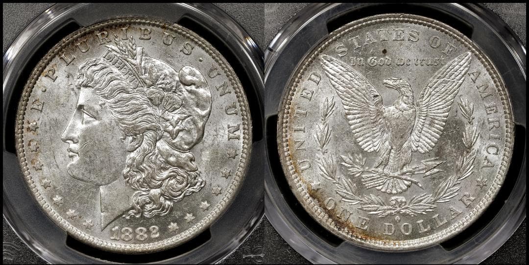 PCGS-MS61 アメリカ 1882O　モルガンダラー銀貨 ニューオリンズ