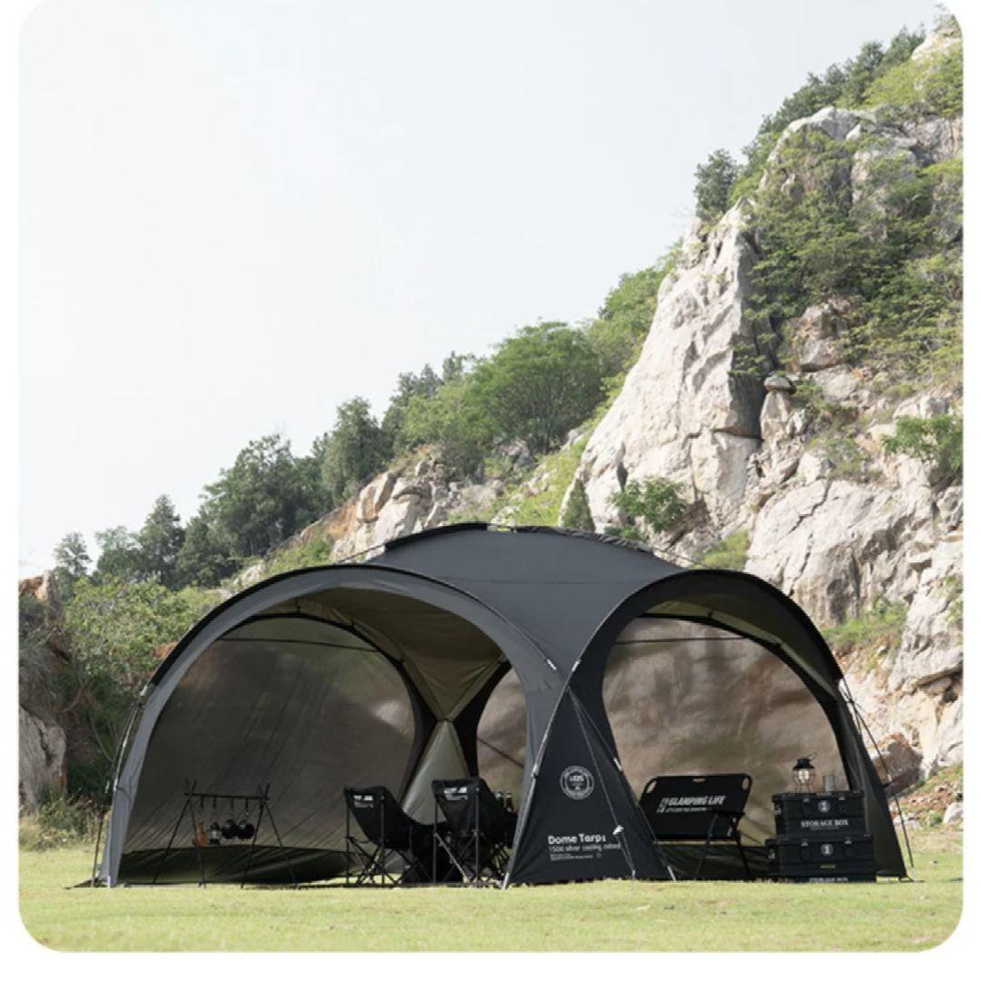 ブラックキャンプテント