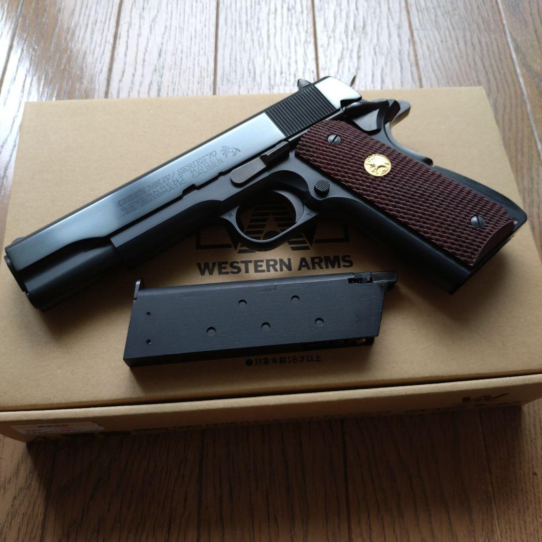 ウエスタンアームズ コルト MkIV シリーズ 70　ウッドグリップ