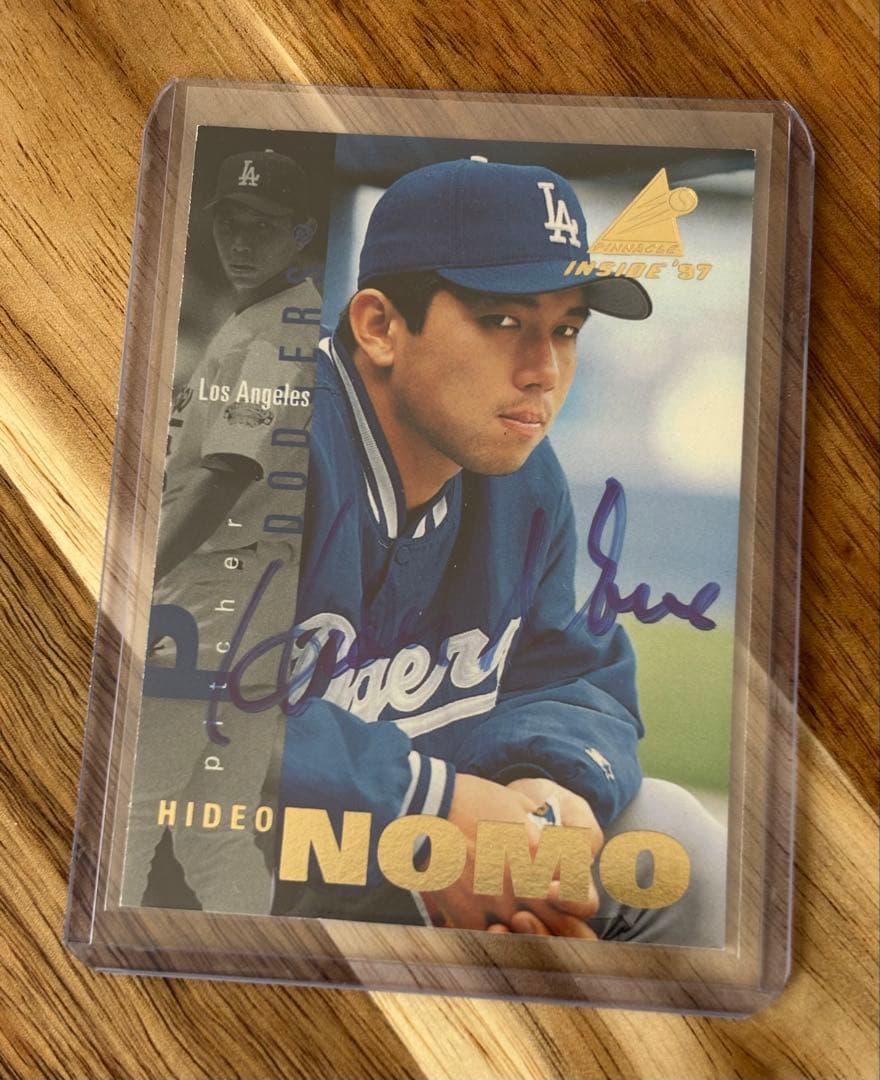 MLB 野茂英雄 サインカード　ドジャース