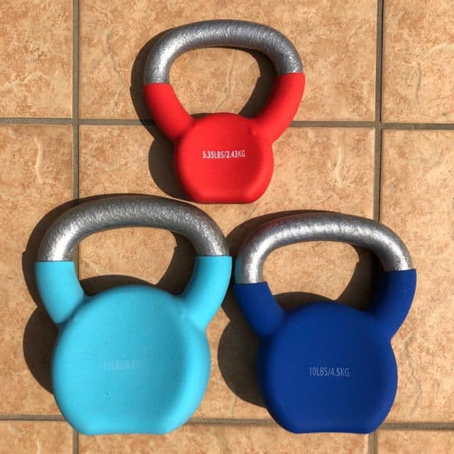 ケトルベル3点セット 2.43kg 4.5kg 6.8kgシェイプアップに