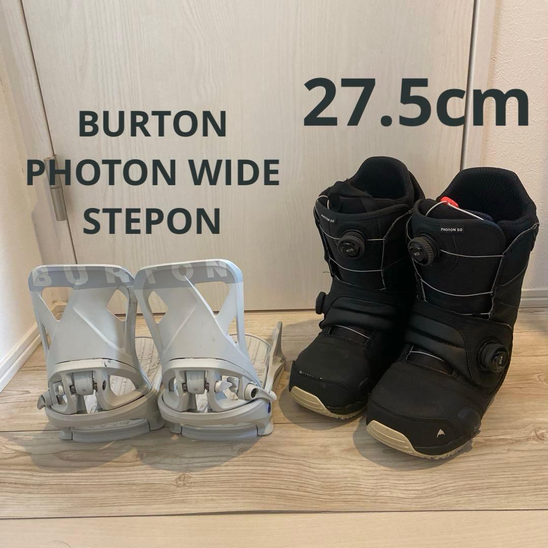 【27.5cm】 BURTON PHOTON WIDE STEPON バイン付き