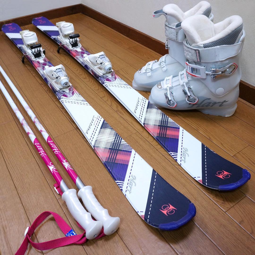 メンテ済 150cm 靴25.5cm HART レディーススキーセット