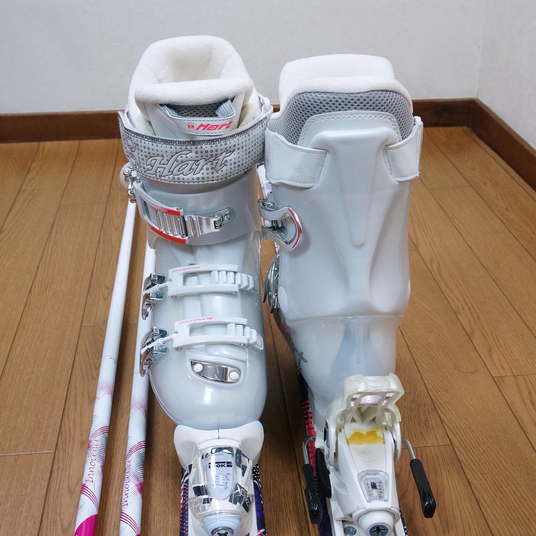 メンテ済 150cm 靴25.5cm HART レディーススキーセット
