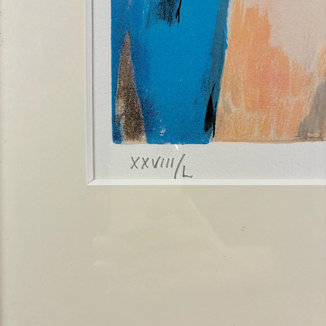 マリー・ローランサン「ギターを持つ乙女」リトグラフ 作品保証書有 フランス