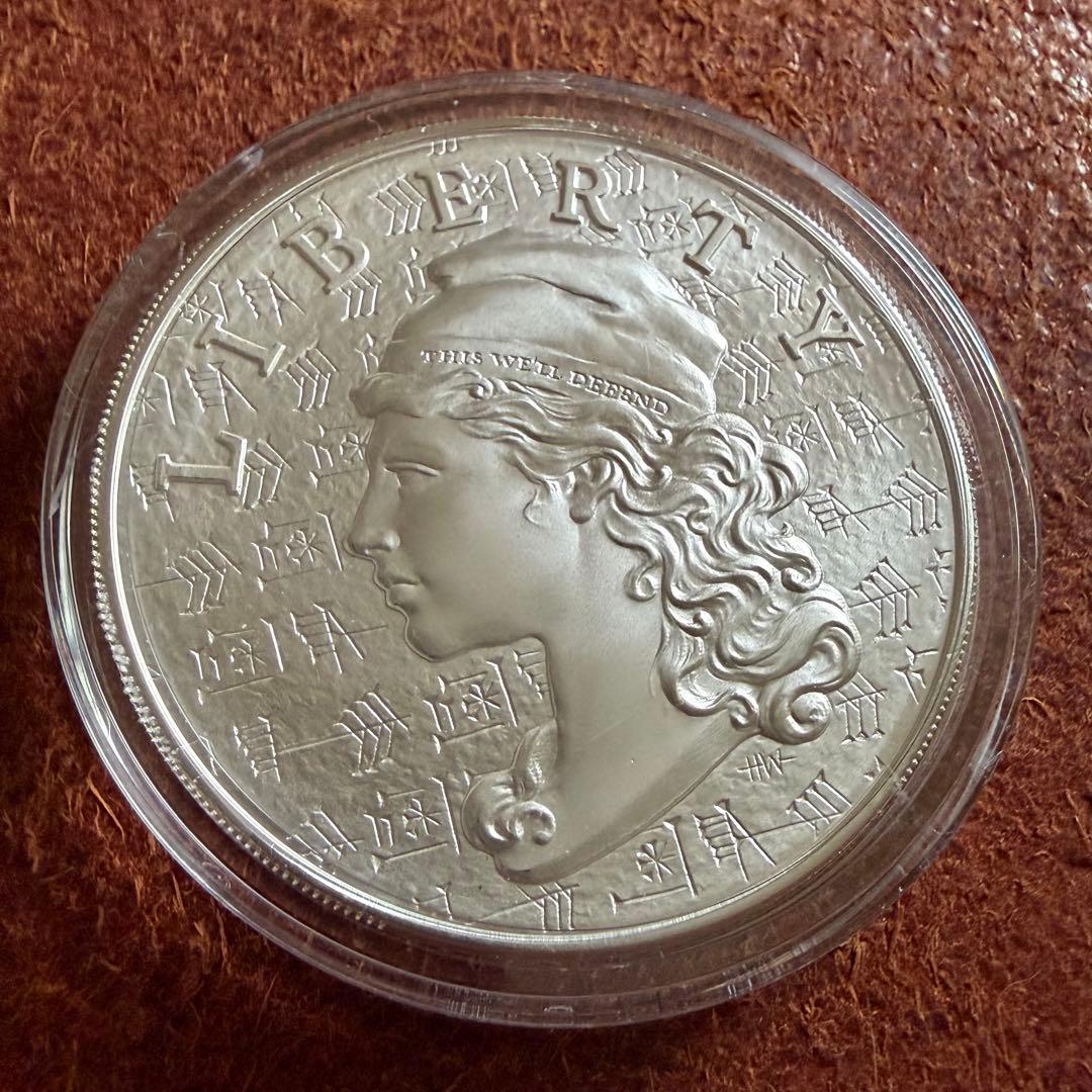 大型5oz☆アウェイクニング リバティ 銀貨 シリーズ2 純銀 シルバー