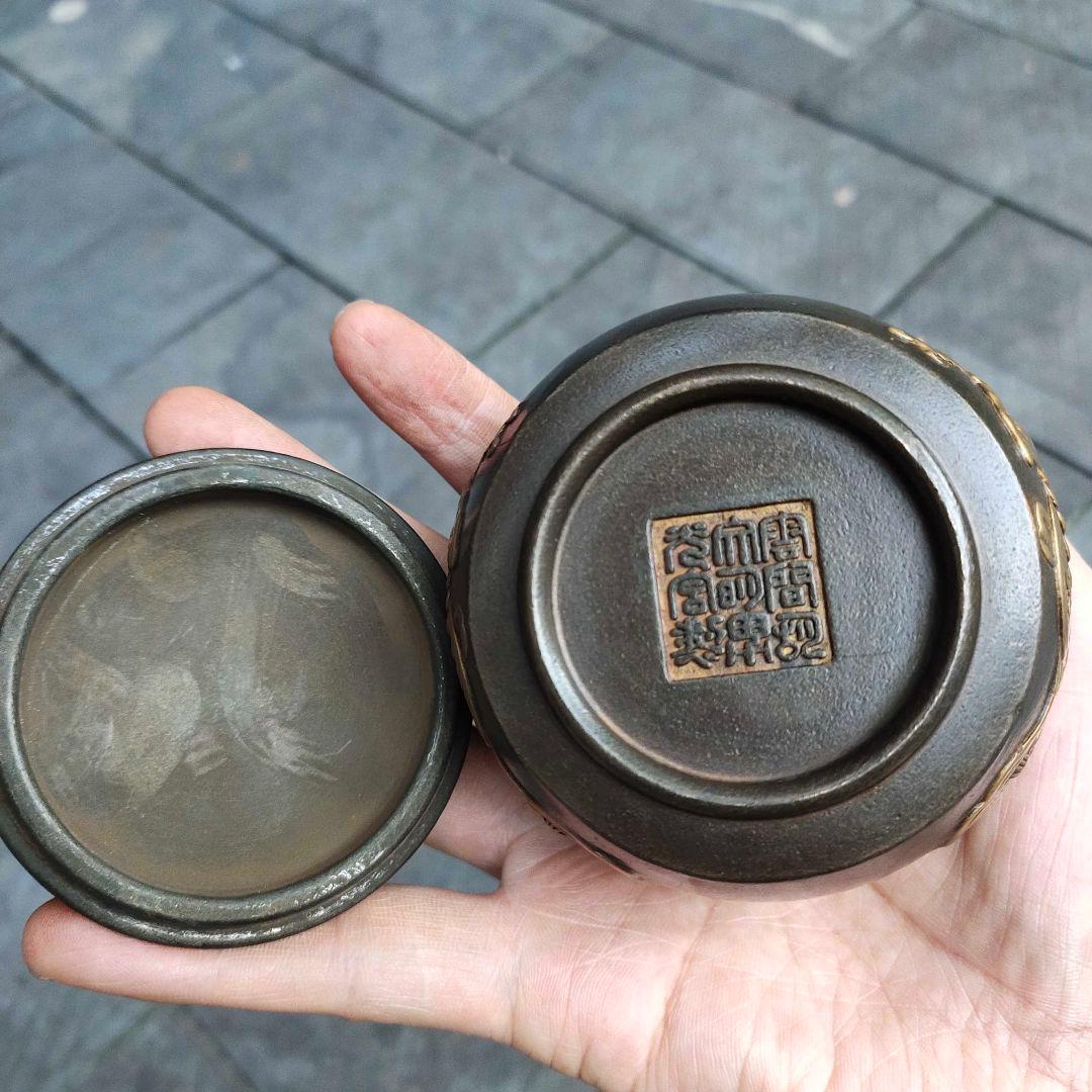 銅器 点金獅子茶壺 茶道具 香道具 装飾品 工芸品 置物