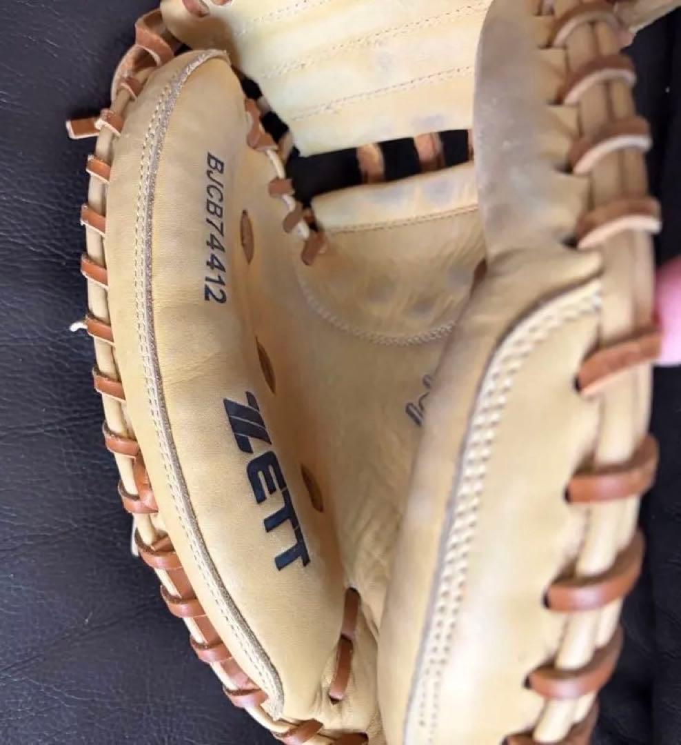 石井智【美品】ゼット(ZETT)野球 少年軟式 キャッチャーミット BJC