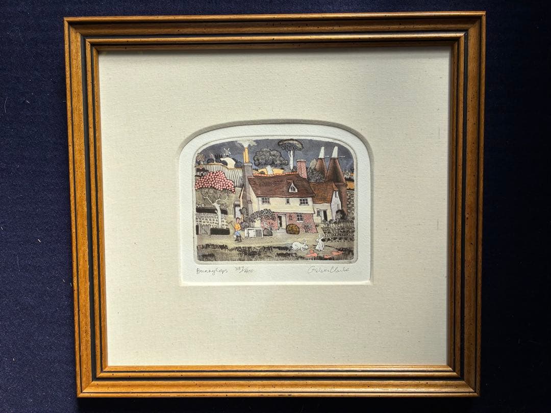 グラハム　クラークの銅版画 ラビットさん