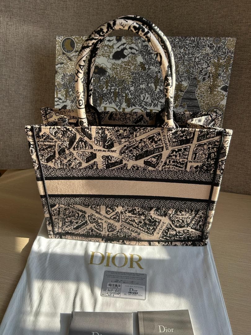 地図柄キャンバスハンドバッグ