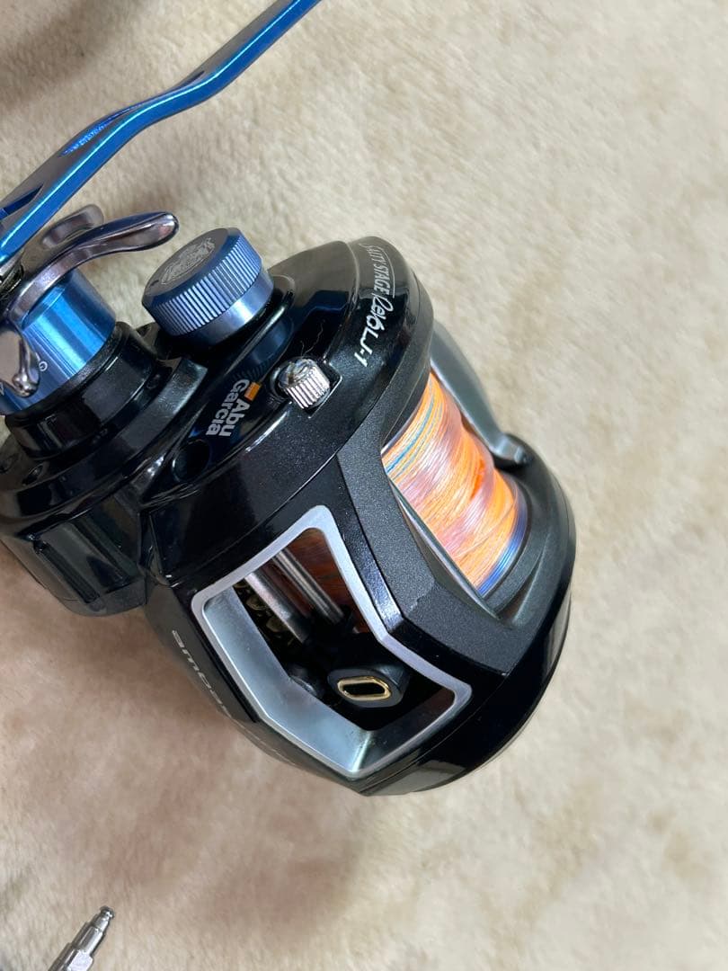 【最終値下】Abuソルティーステージ REVO LJ-1 替ハンドル、スプール付