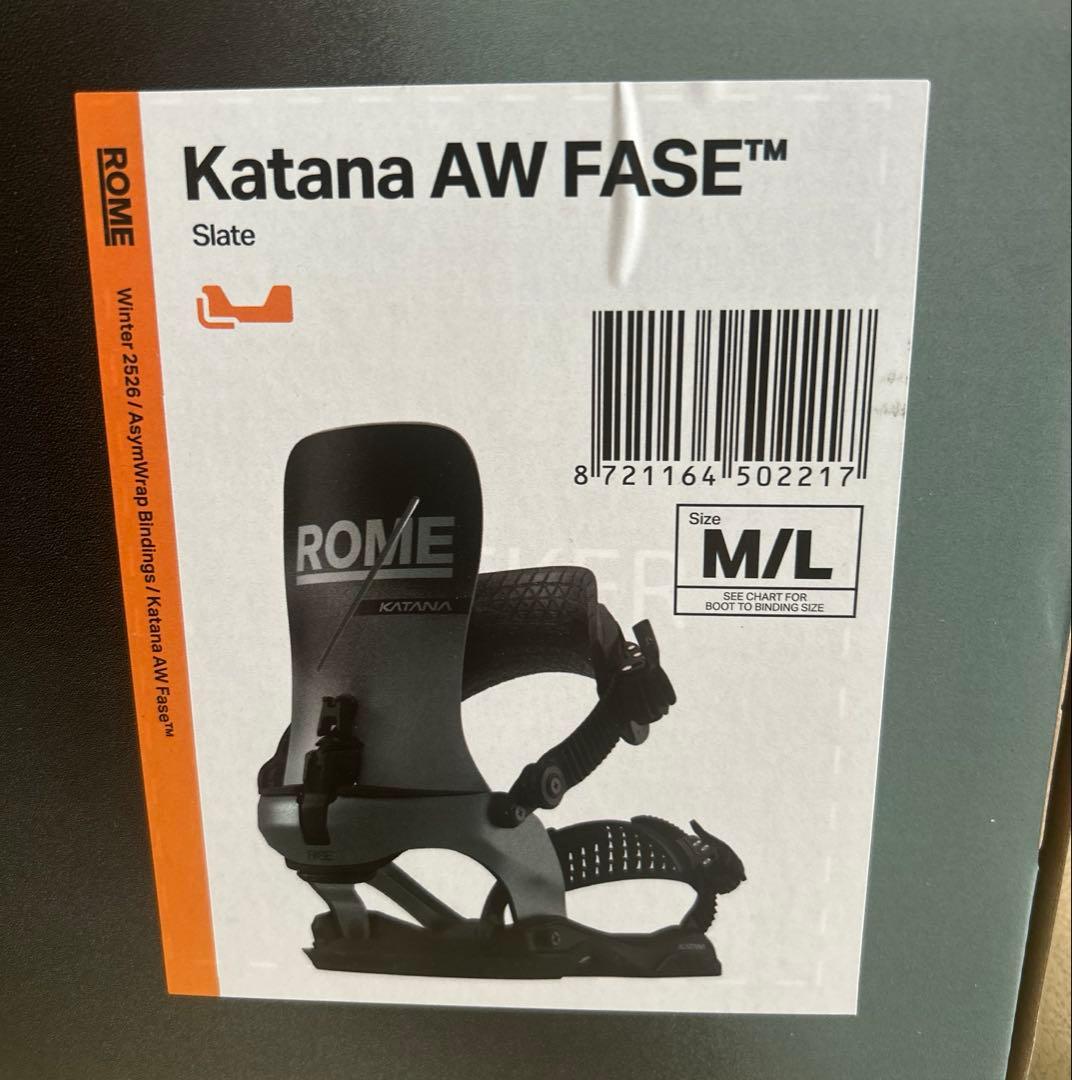 新品ROME Katana AW FASE ビンディング M/L