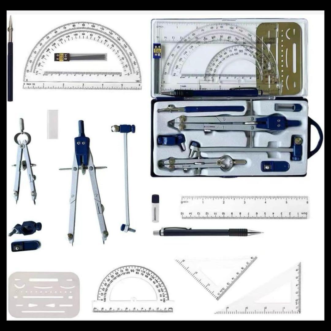 プロフェッショナルコンパス エンジニア用製図ツールジオメトリ用 幾何学精密ツール