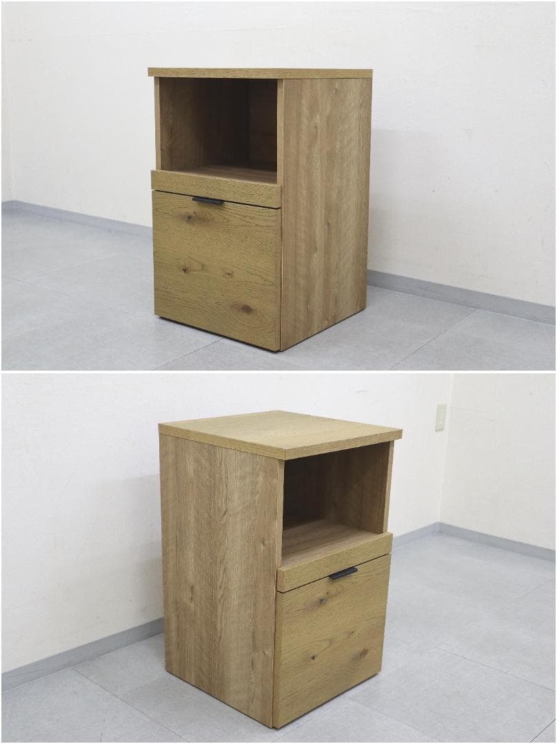 unico ウニコ ADDAY アディ デスクチェスト オープン 木製 オーク材