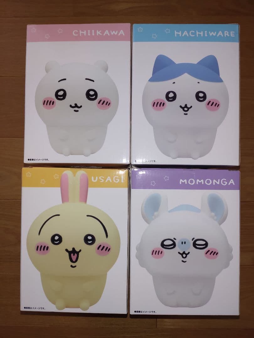 ちいかわ「オイテミルライト」4種セット