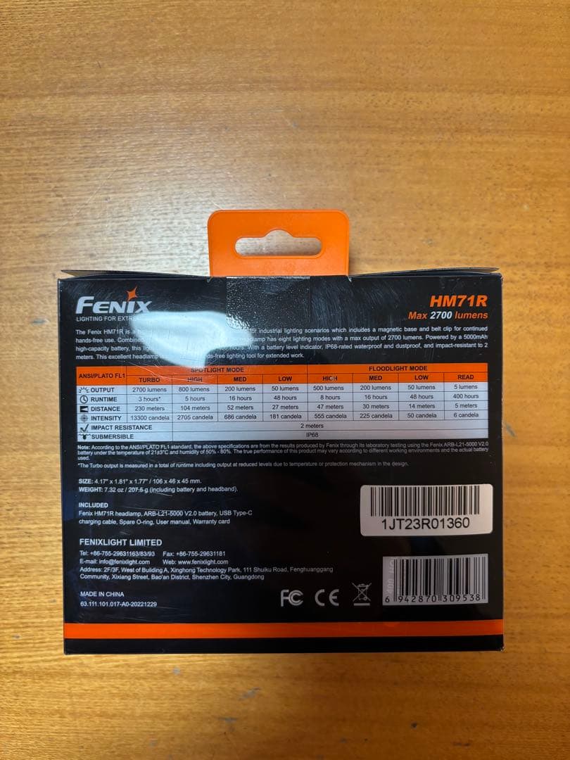 ❗️限界価格❗️Fenix HM71R ヘッドライト 2700ルーメン
