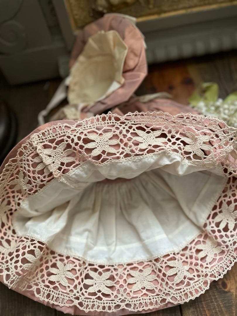 期間限定価格❣️˚✧₊⁎ ♡シルク ドールドレス & ボネ♡ドールドレス⁎⁺˳✧༚