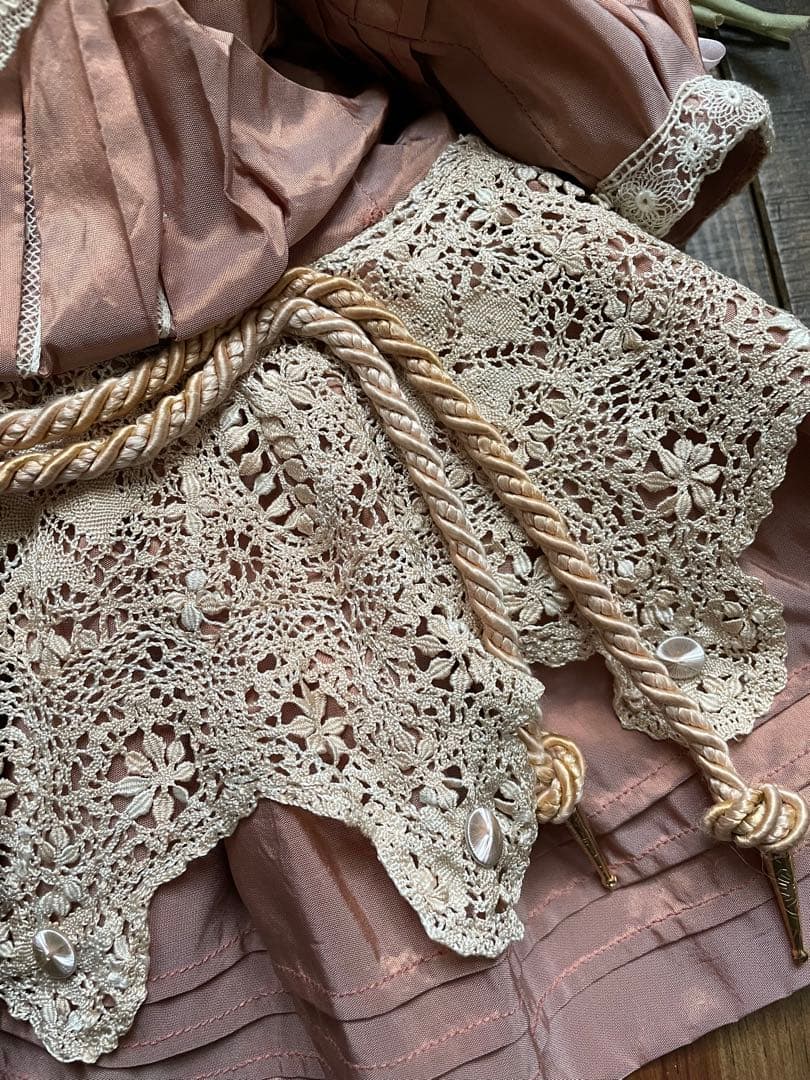 期間限定価格❣️˚✧₊⁎ ♡シルク ドールドレス & ボネ♡ドールドレス⁎⁺˳✧༚