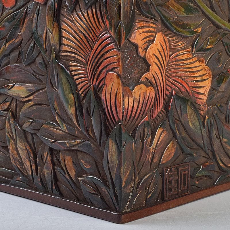 茶道具　讃岐彫　佳石作　茶箱　栄山作　茶碗など　九点一式　共箱　G　R9148B