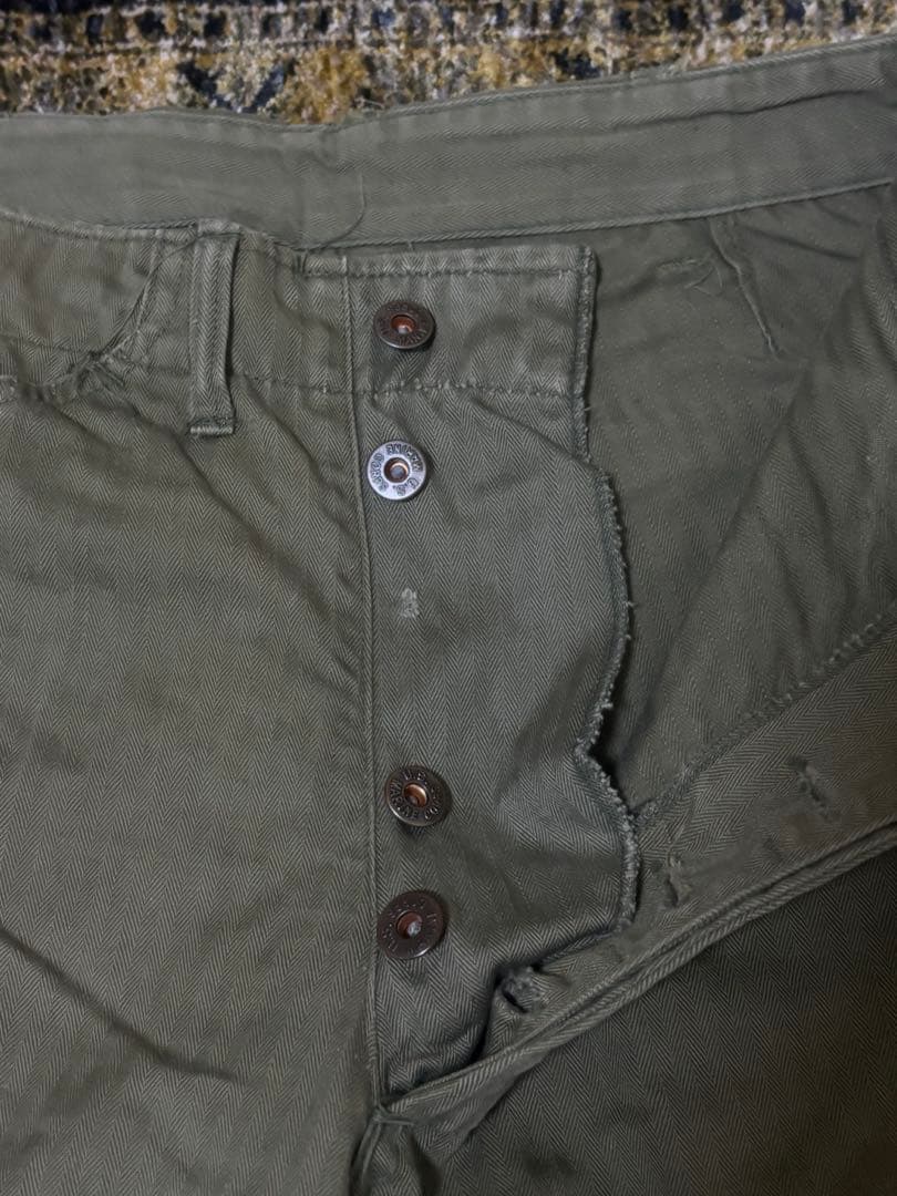 40's USMC P-41HBT極上品ヴィンテージミリタリーヘリンボーンパンツ