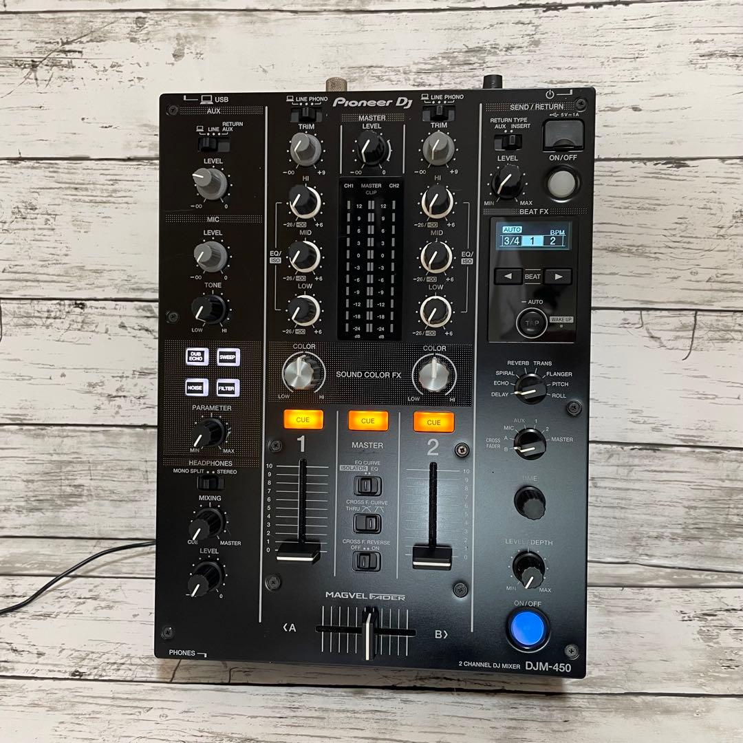 Pioneer DJM - 450 & DECKSAVER DJ ミキサー