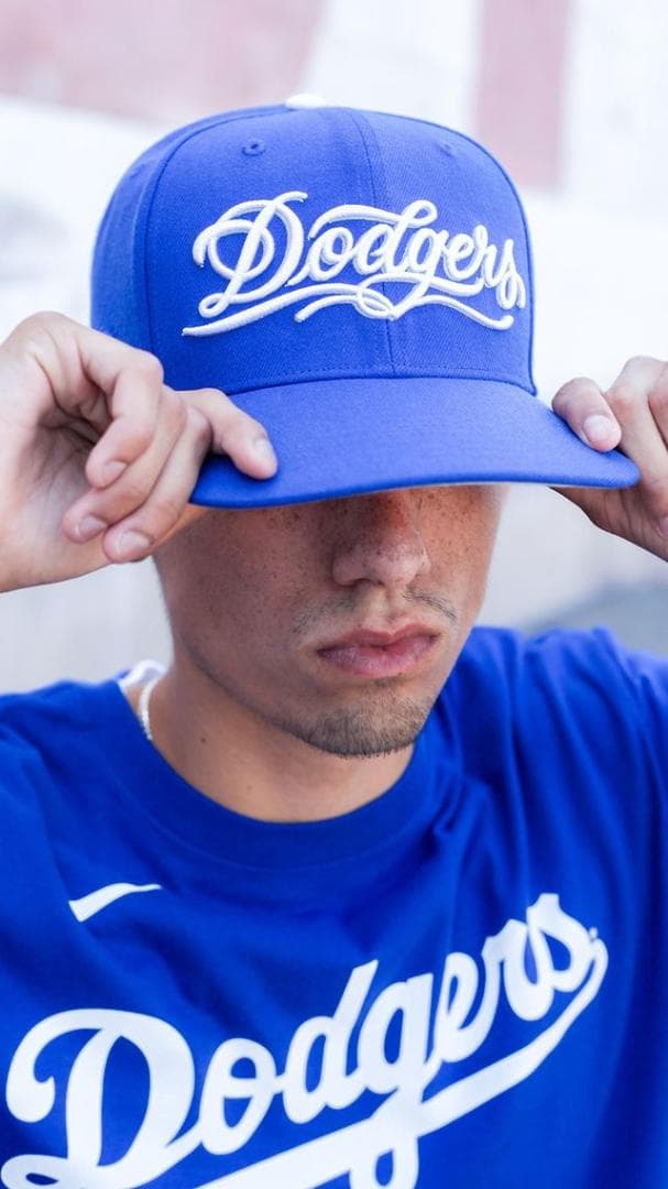 ミスターカートゥーン ドジャース フォーティーセブン クイル キャップ ブルー