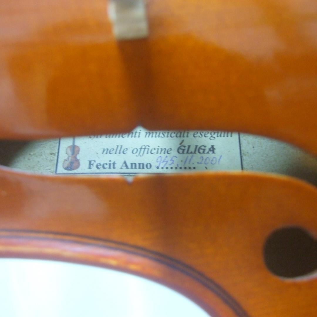 グリガ バイオリン 4/4 弓 ケース 虎杢 弓 美品セット メンテ済み