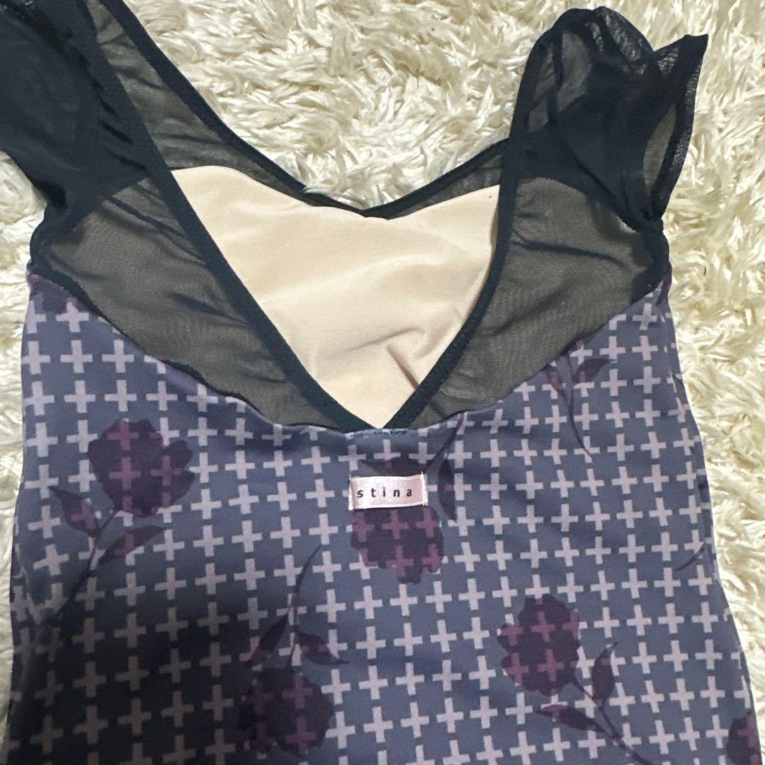 stina 花柄レオタード