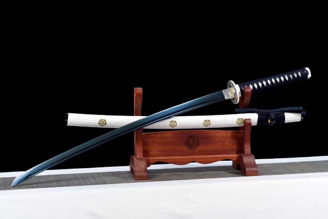 藍武士刀の炭火焼『白龍』武具　刀装具　日本刀　模造刀 居合刀