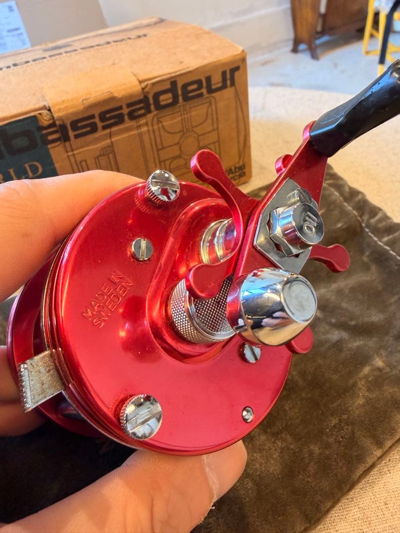 Abu Garcia アンバサダー 5000C クラシックレプリカレッド 箱説有