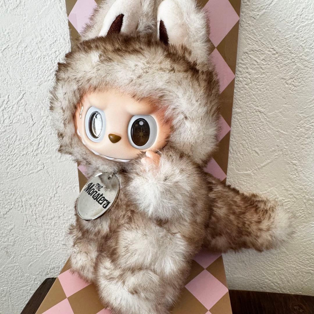 【海外限定】ZIMOMO LABUBUぬいぐるみキーホルダーCAKE