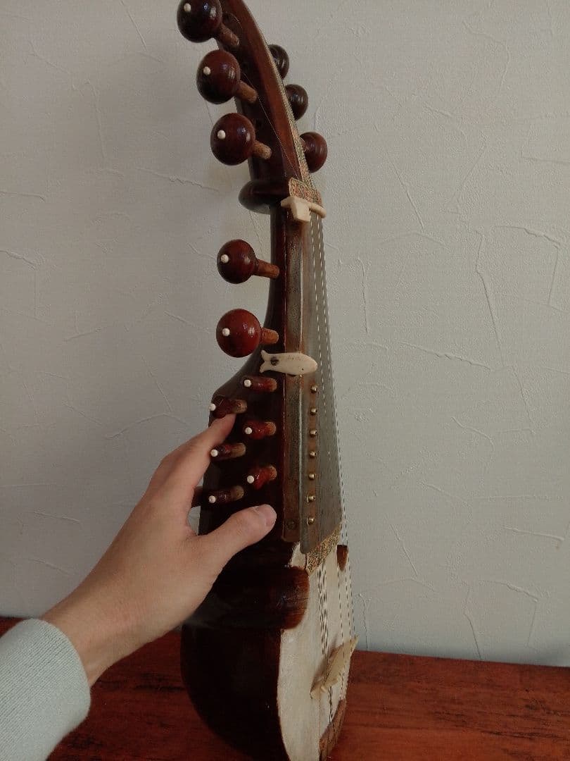 希少アンティーク サロード サロッド SAROD 民族楽器 シタール タンプーラ