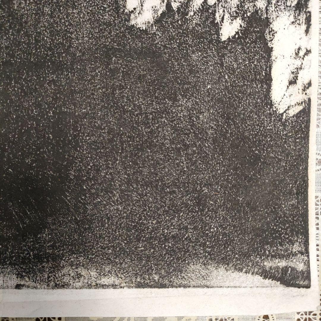 棟方志功　木版画『無題』自筆サイン入