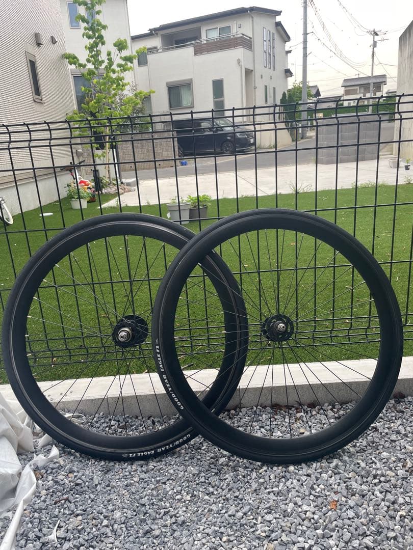 クリンチャータイヤホイールセット ブラック